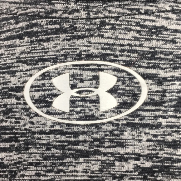 Under Armour Gray Black Space Dye Quarter Zip Pullover Top Women's Medium Loose - Picture 5 of 12